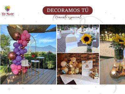 Decoración personalizada para todo tipo de eventos